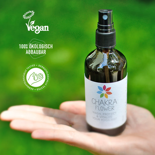 veganer  ökologischer Yogamatten Reiniger Spray abbaubar und dermatologisch getestet
